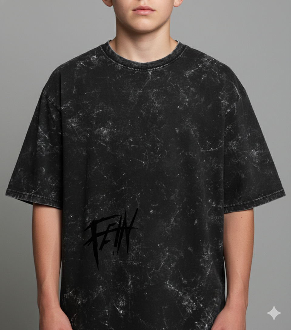 UTOPIA - Acid Washed Oversized Tee