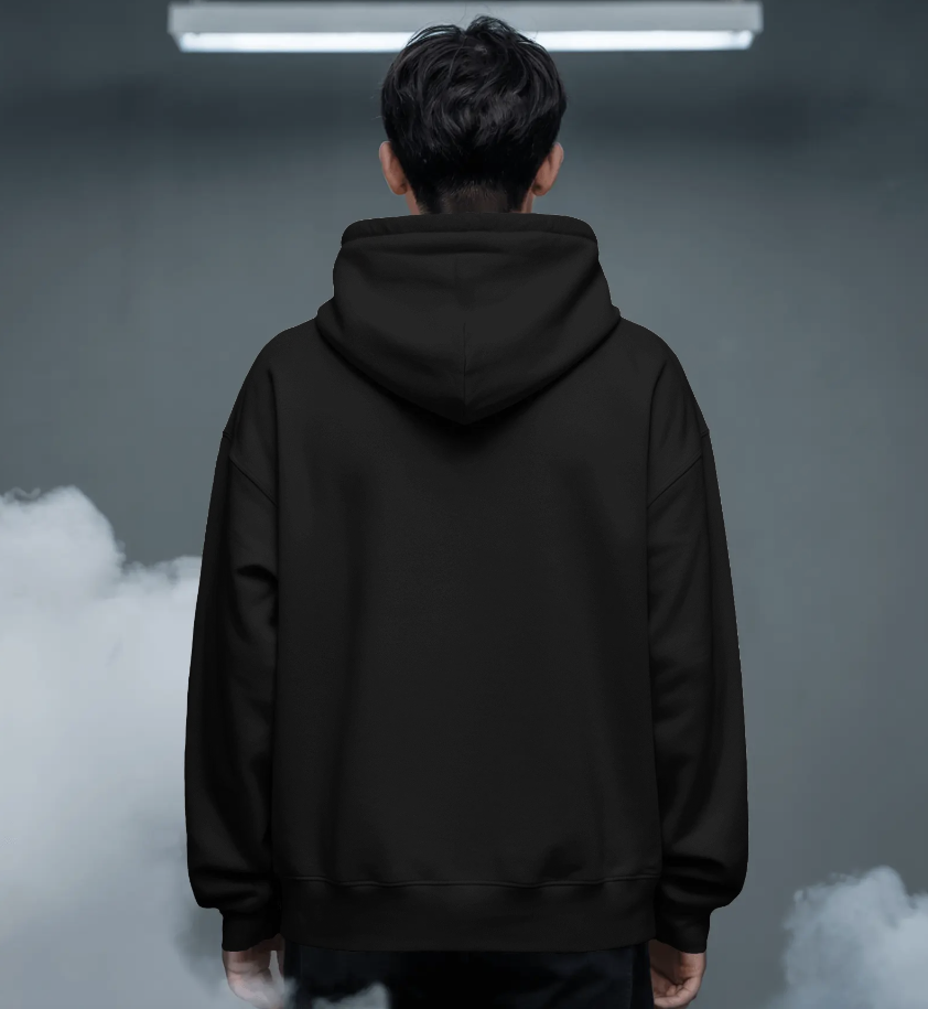 Marlboro Oversized Hoodie - BLACK